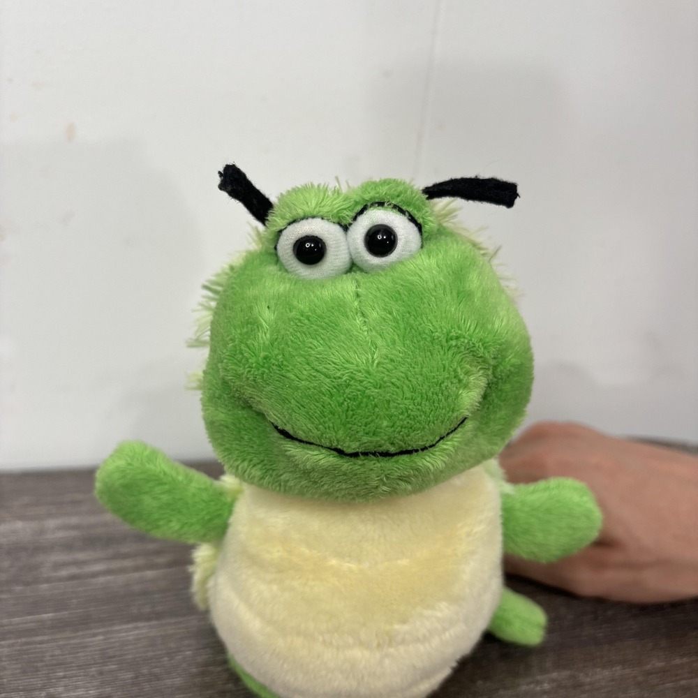 Webkinz Ganz Caterpillar Green Plush Stuffed Animal Toy HM434 Bug No Code Cute